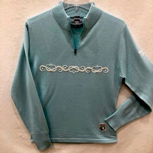 Pearl Izumi Vintage Replica Cycling Jersey.  Sea foam green